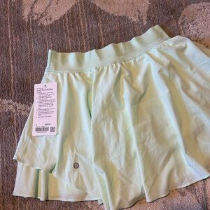 Lululemon Court Rival Skirt- Mint Green